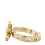 Gucci Flora Diamond 18k Yellow Gold Cocktail Ring