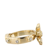 Gucci Flora Diamond 18k Yellow Gold Cocktail Ring