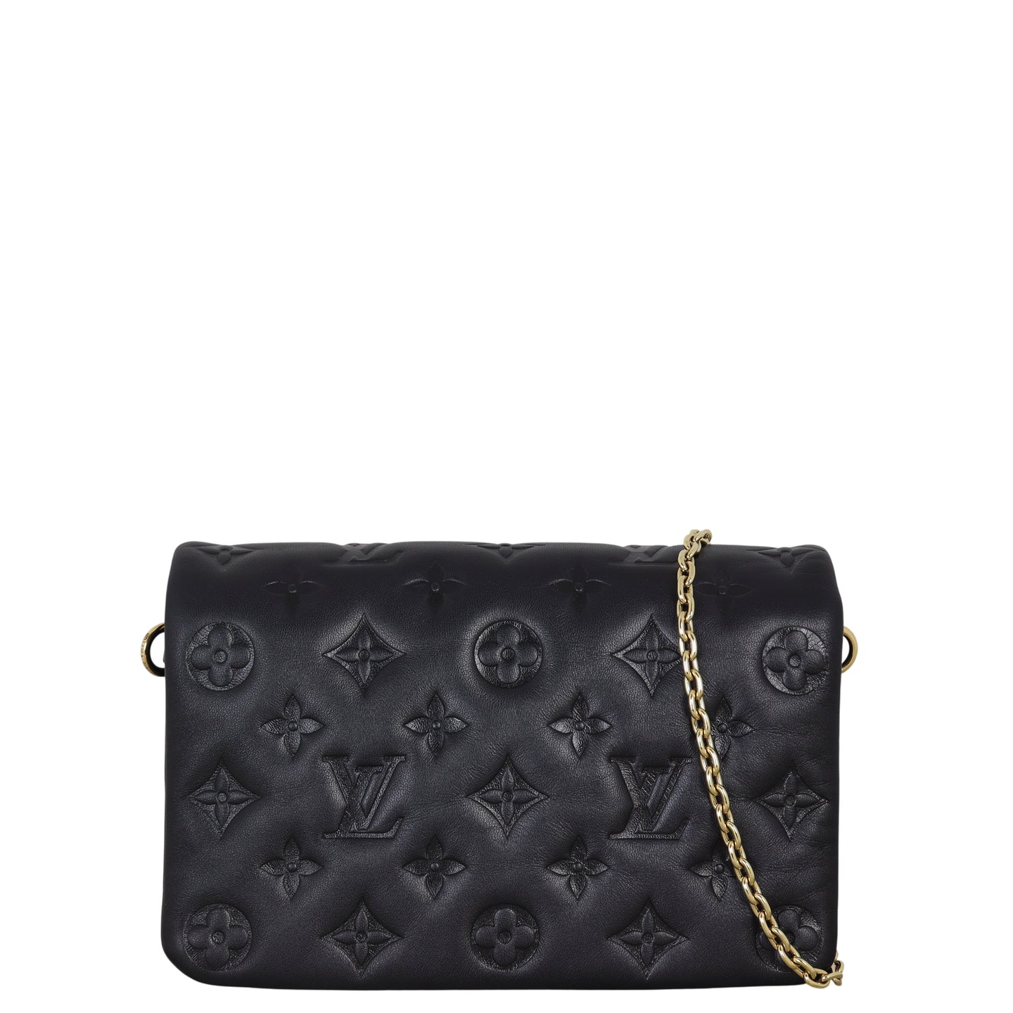 Louis Vuitton Pochette Coussin Monogram Embossed Lambskin