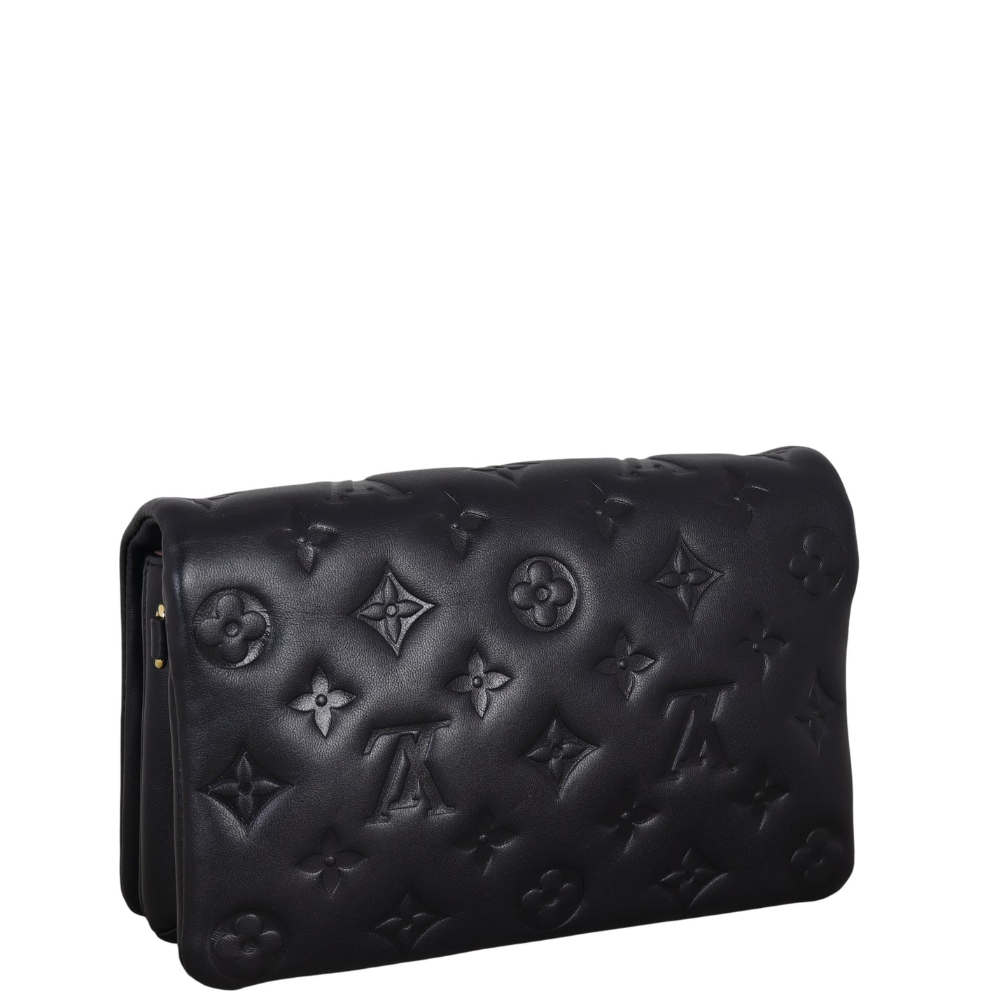 Louis Vuitton Pochette Coussin Monogram Embossed Lambskin