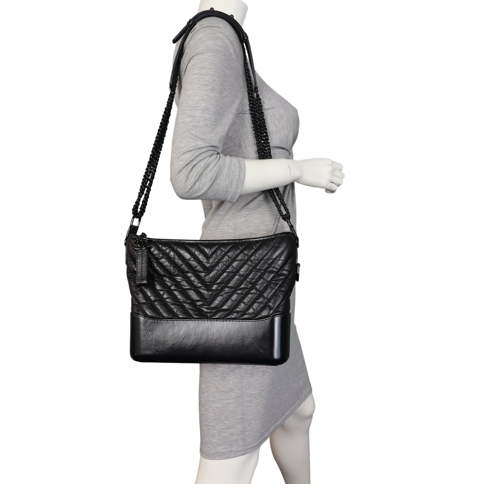 Chanel Gabrielle Hobo Large Chevron