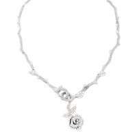 Dior Rose Bagatelle Diamond 18k White Gold Necklace