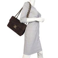 Chanel Maxi Jumbo XL Single Flap Suede