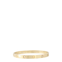 Cartier Classic Love 18k Yellow Gold 4 Diamond Bracelet