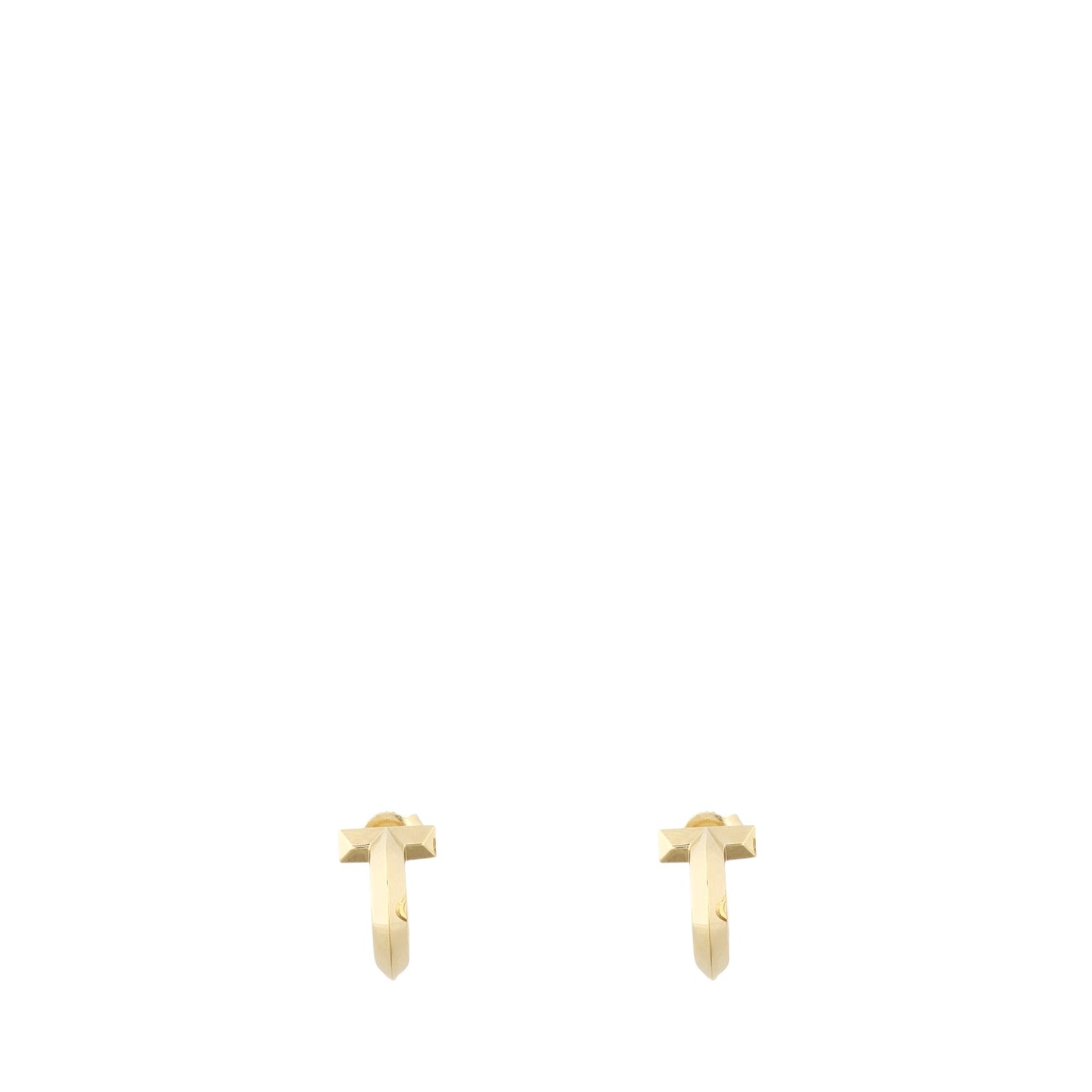 Tiffany & Co T1 18k Yellow Gold Hoop Earrings XS