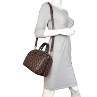 Louis Vuitton Speedy 25 Bandouliere Damier Ebene