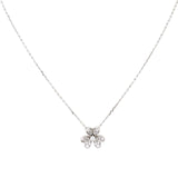 Van Cleef & Arpels Frivole Diamond 18k White Gold Chain Necklace Mini