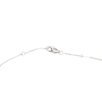 Van Cleef & Arpels Frivole Diamond 18k White Gold Chain Necklace Mini
