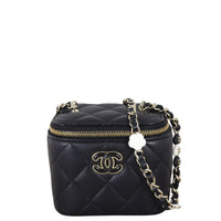 Chanel Enamel CC Vanity Case Chain Bag Mini