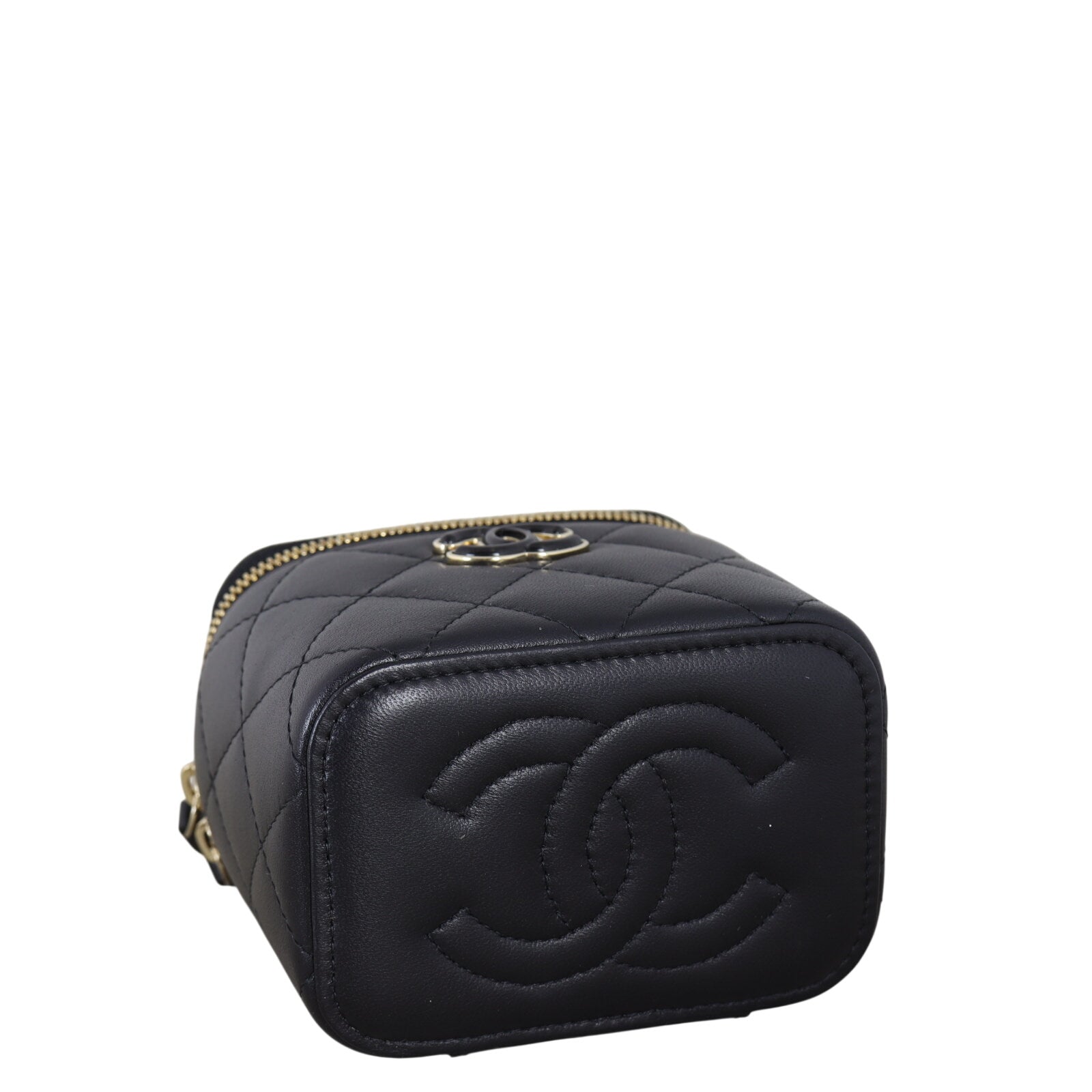 Chanel Enamel CC Vanity Case Chain Bag Mini