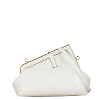 Fendi First Small Clutch with Strap Crocodile