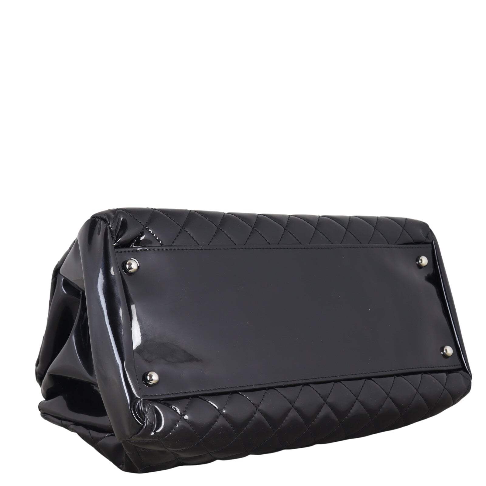 Chanel Just Mademoiselle Bowler Bag Patent