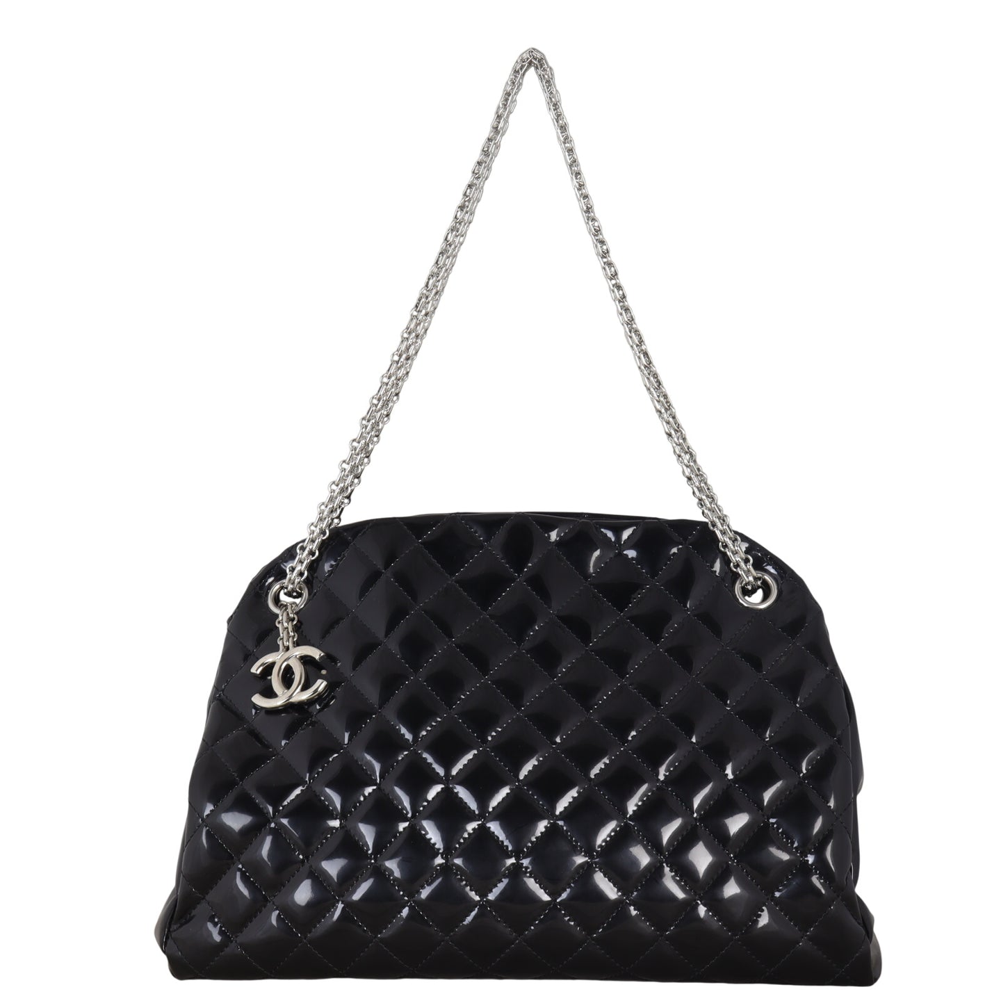 Chanel Just Mademoiselle Bowler Bag Patent