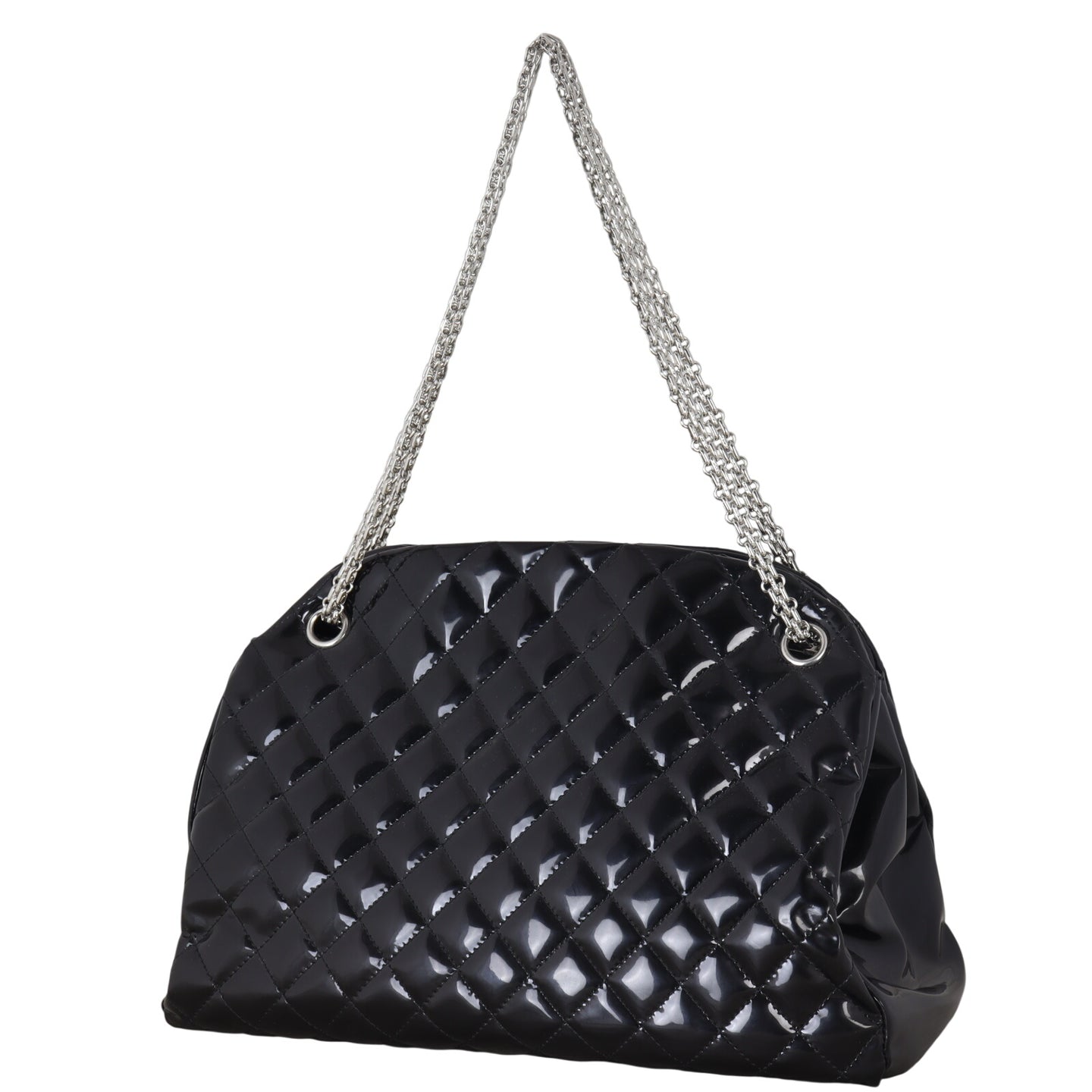 Chanel Just Mademoiselle Bowler Bag Patent