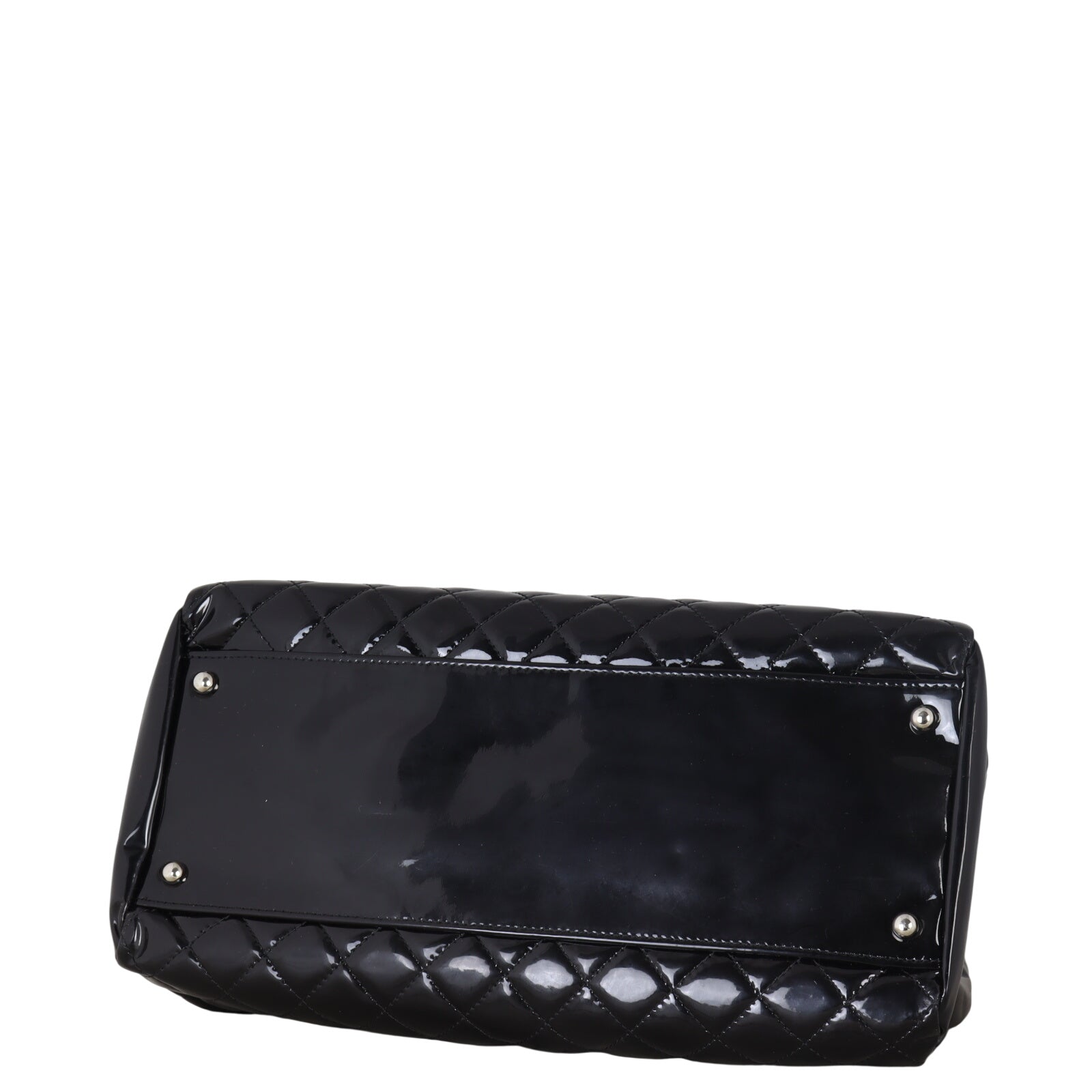 Chanel Just Mademoiselle Bowler Bag Patent