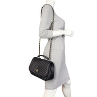 Chanel Chevron Top Handle Bag