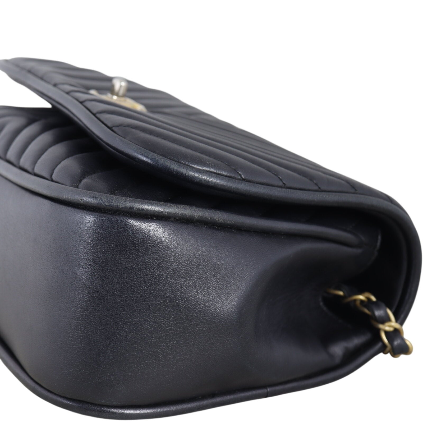 Chanel Chevron Top Handle Bag