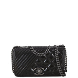 Chanel Coco Boy Flap Bag Small Patent