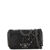 Chanel Coco Boy Flap Bag Small Patent