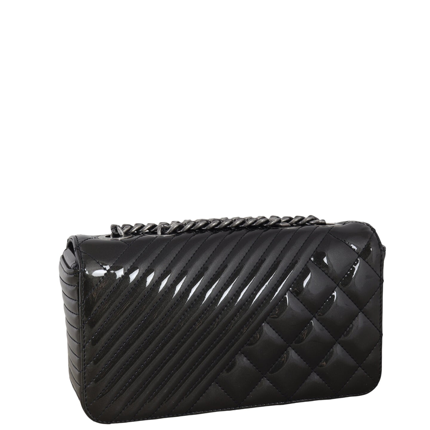 Chanel Coco Boy Flap Bag Small Patent