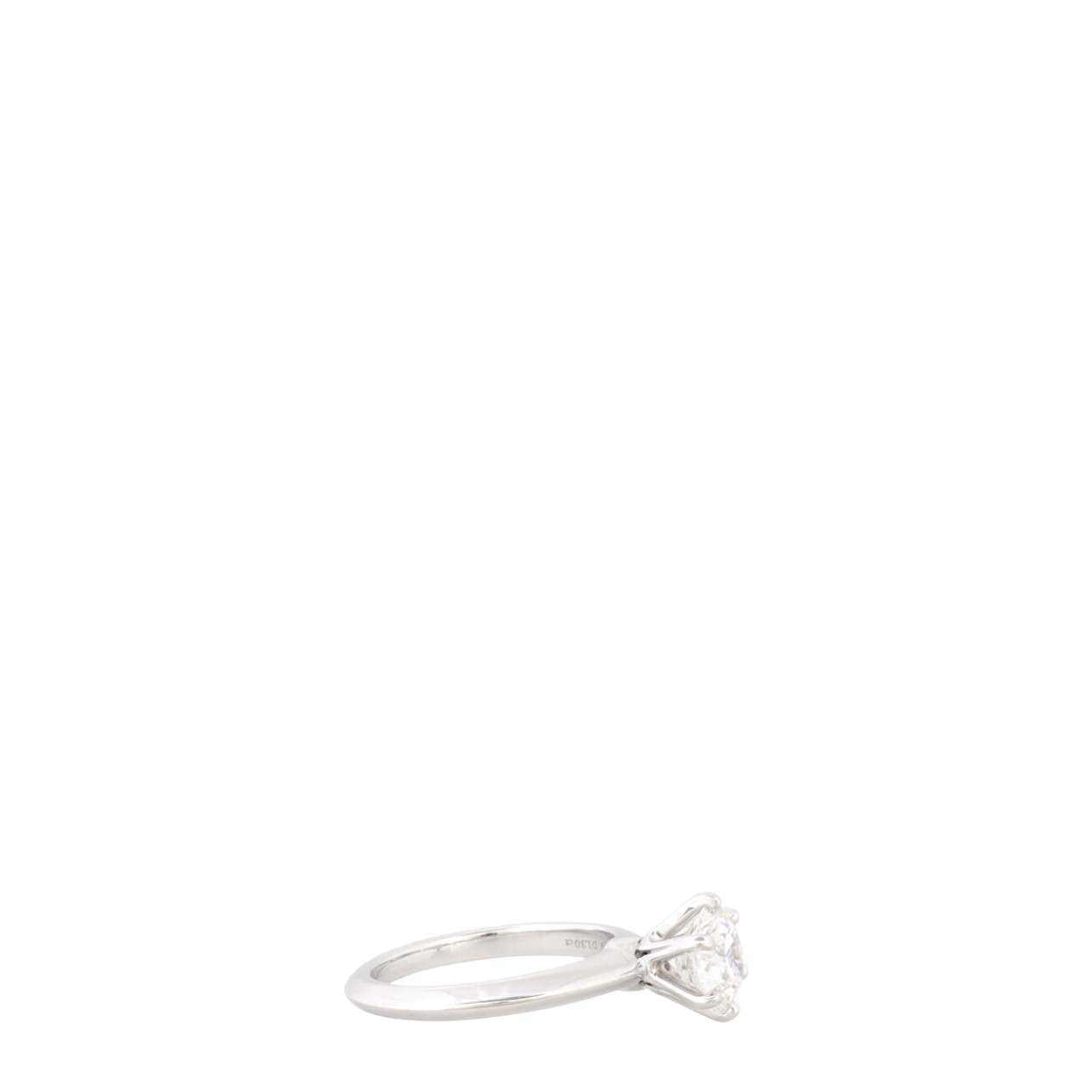Tiffany & Co Setting Solitaire Diamond Platinum Ring