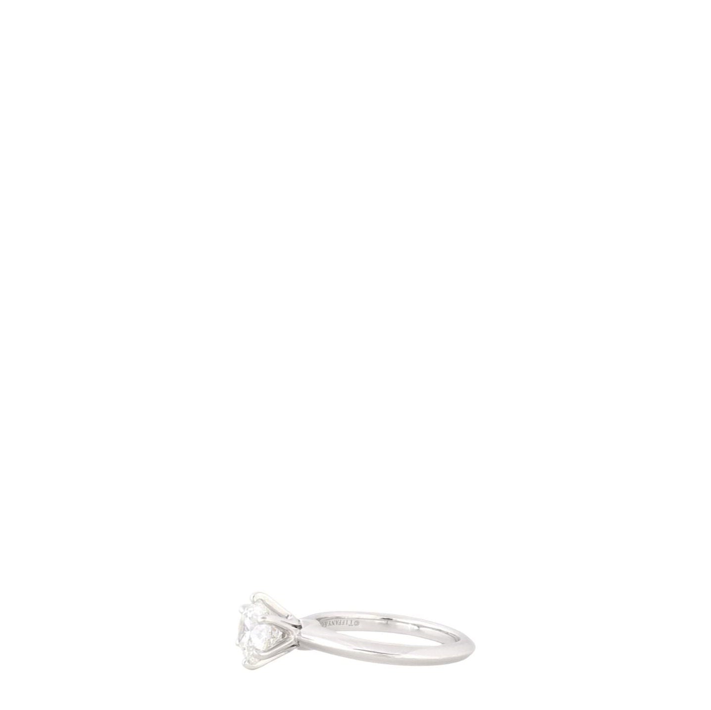 Tiffany & Co Setting Solitaire Diamond Platinum Ring
