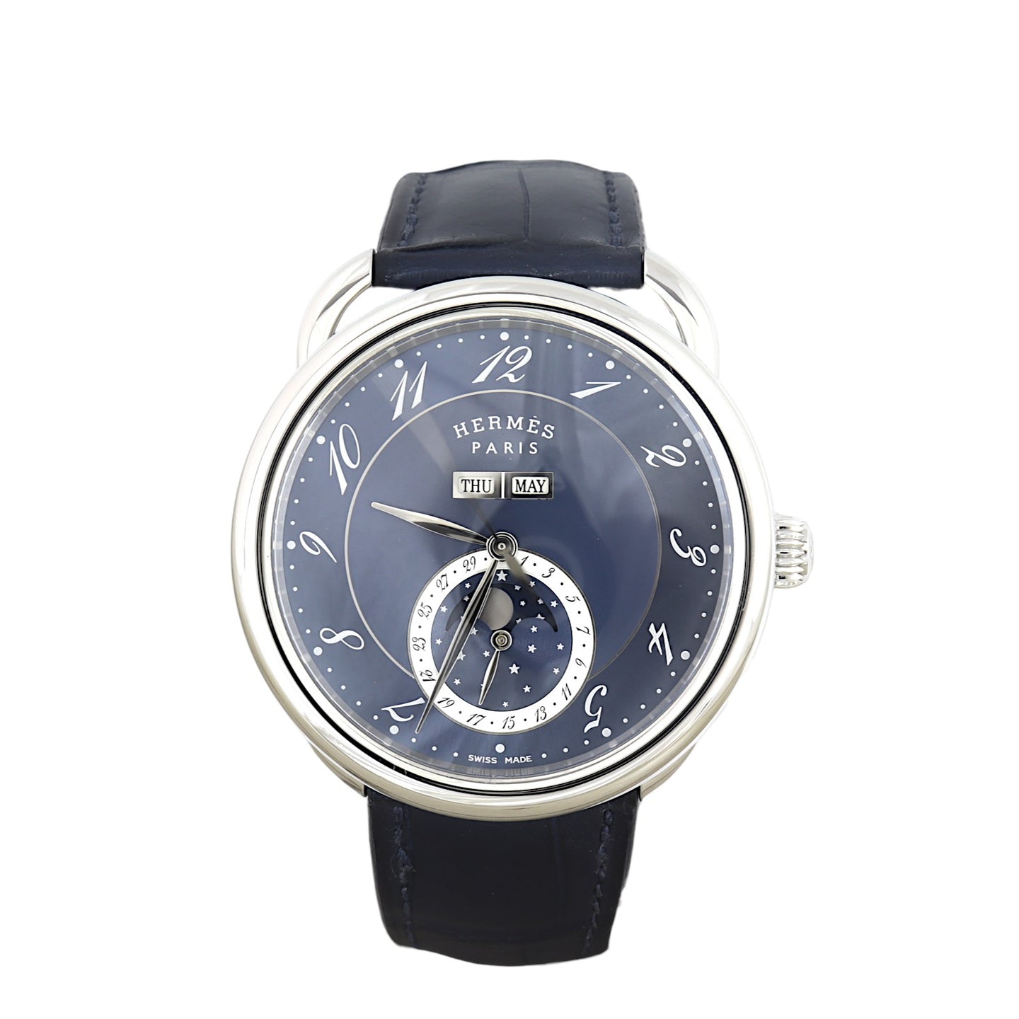 Hermes Arceau Grande Lune 43mm Watch