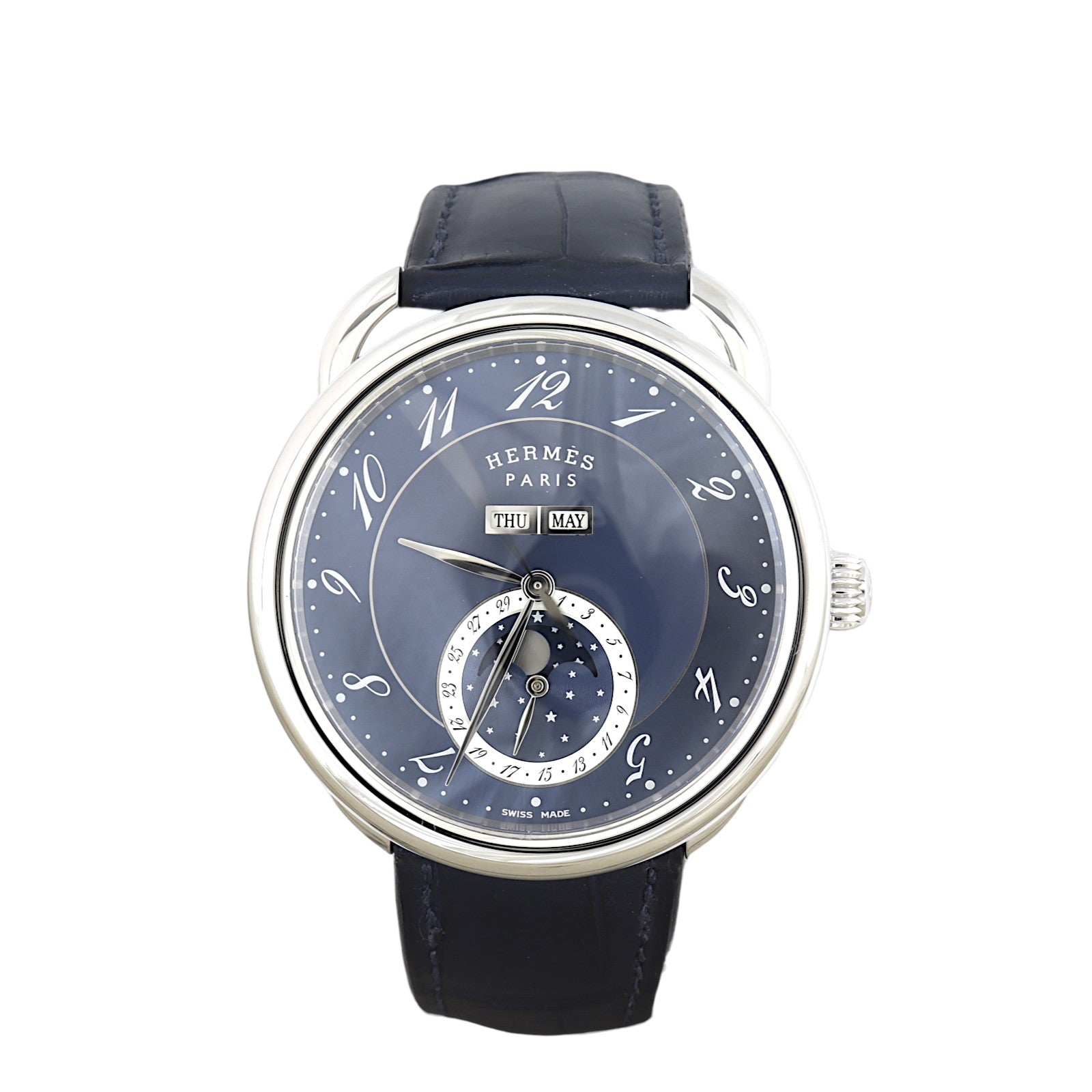 Hermes Arceau Grande Lune 43mm Watch