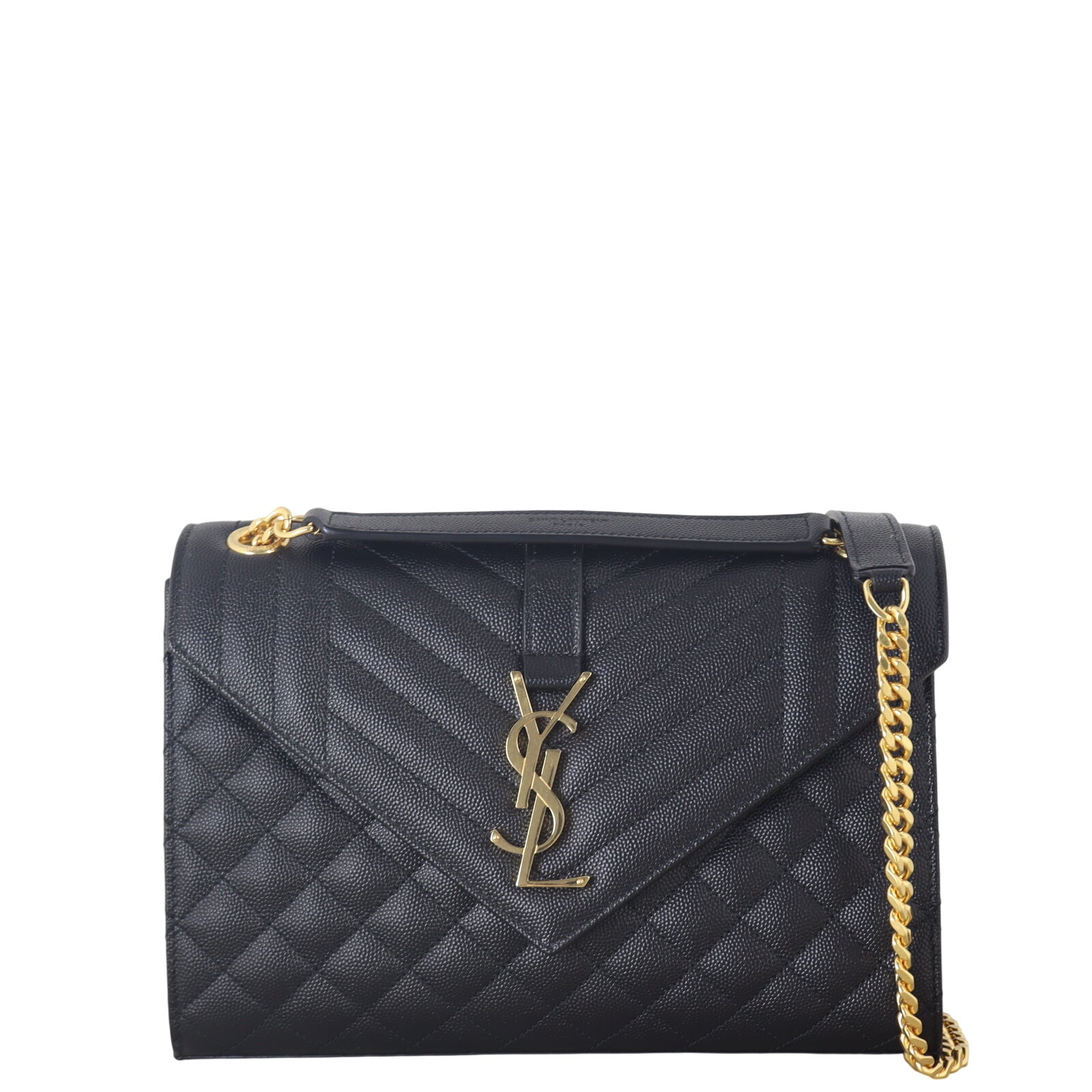 Saint Laurent Monogram Mix Matelasse Envelope Chain Bag Medium