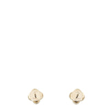 Van Cleef & Arpels Sweet Alhambra Onyx 18k Yellow Gold Stud Earrings