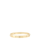 Cartier Classic Love 18k Yellow Gold 4 Diamond Bracelet