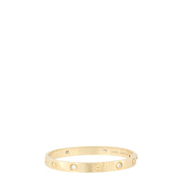 Cartier Classic Love 18k Yellow Gold 4 Diamond Bracelet