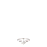 Tiffany & Co Setting Solitaire Diamond Platinum Ring