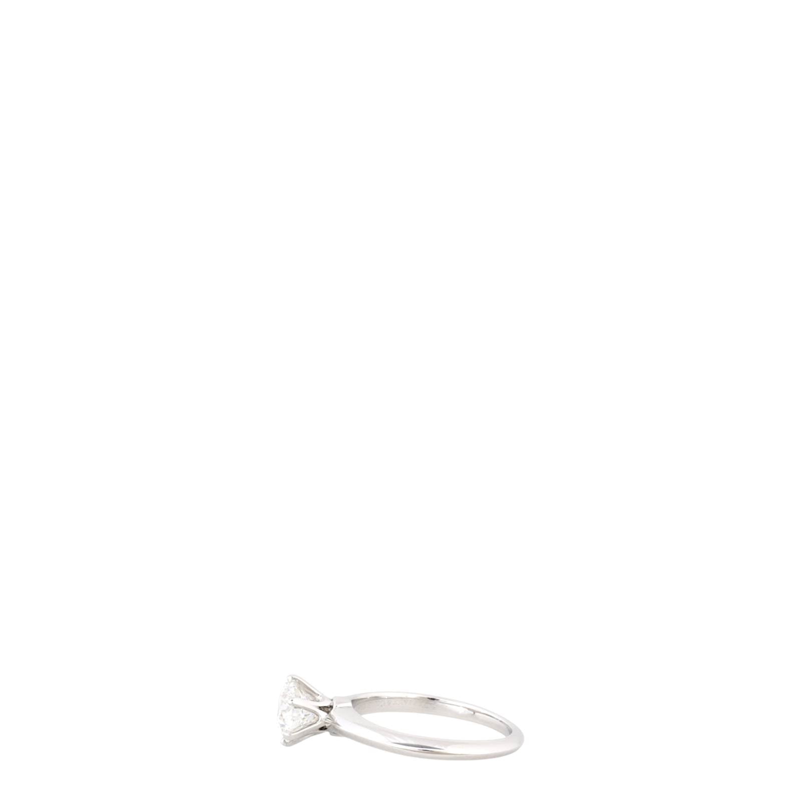 Tiffany & Co Setting Solitaire Diamond Platinum Ring