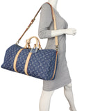 Louis Vuitton Keepall 45 Bandouliere Monogram Denim