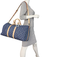 Louis Vuitton Keepall 45 Bandouliere Monogram Denim