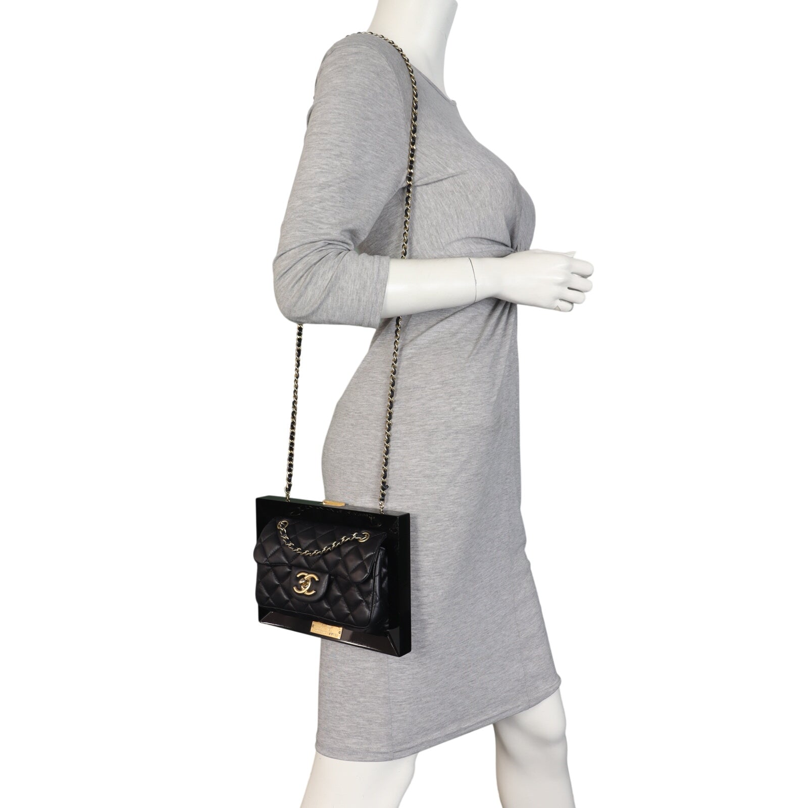 Chanel Plexiglass Framed Flap Bag
