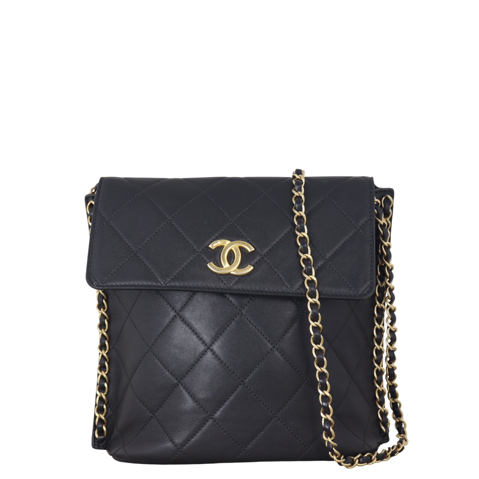 Chanel Quilted Hobo Bag Small