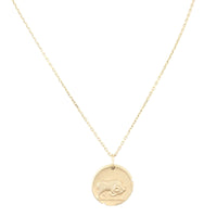 Van Cleef & Arpels Zodiaque Medal Aries 18k Yellow Gold Pendant Necklace
