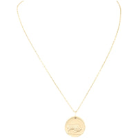 Van Cleef & Arpels Zodiaque Medal Aries 18k Yellow Gold Pendant Necklace