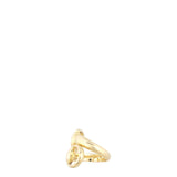 Gucci Horsebit Bypass 18k Yellow Gold Ring