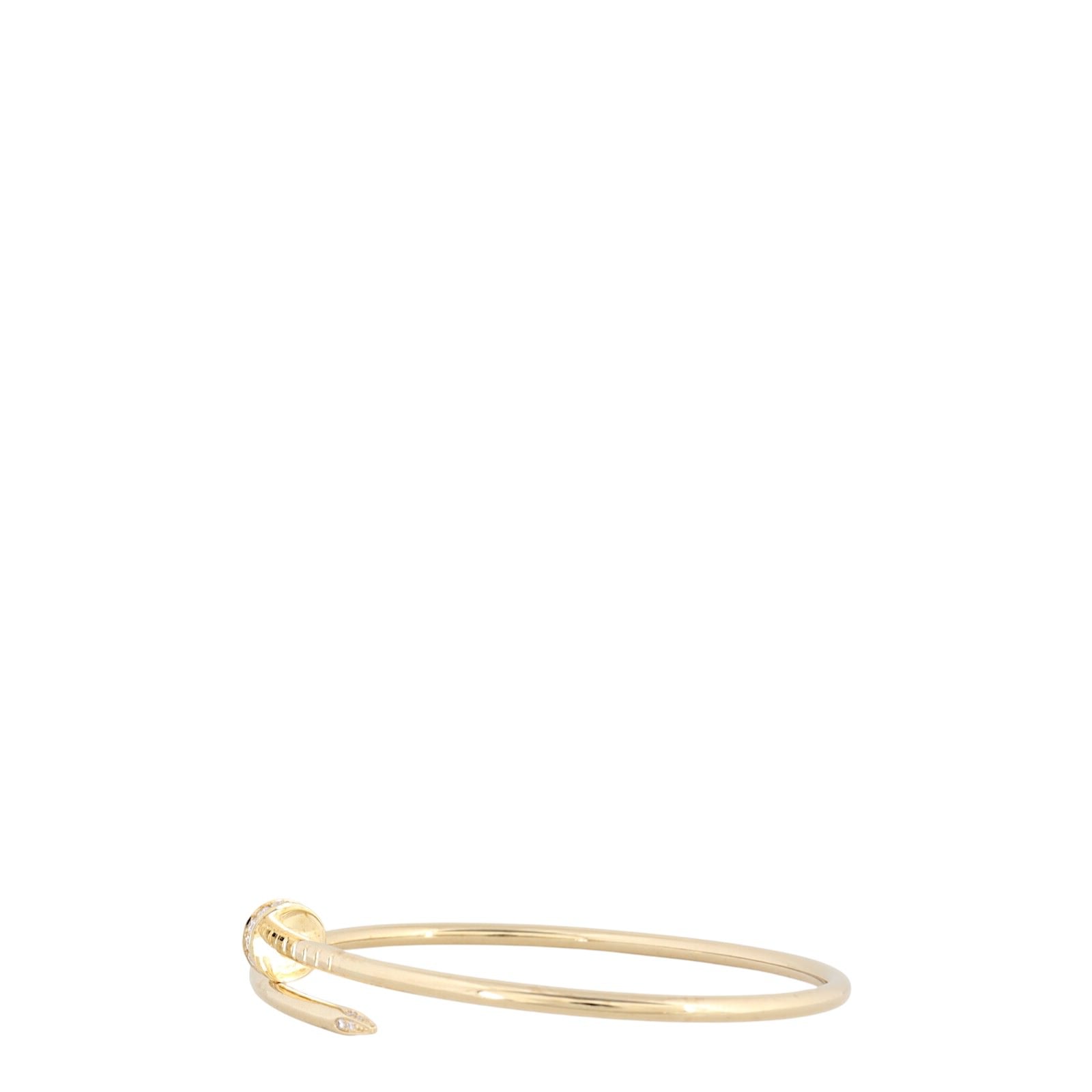 Cartier Juste un Clou Bracelet 18k Yellow Gold Diamond Small