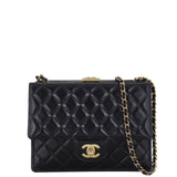 Chanel Quilted Frame Clutch Chain Bag