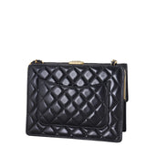Chanel Quilted Frame Clutch Chain Bag