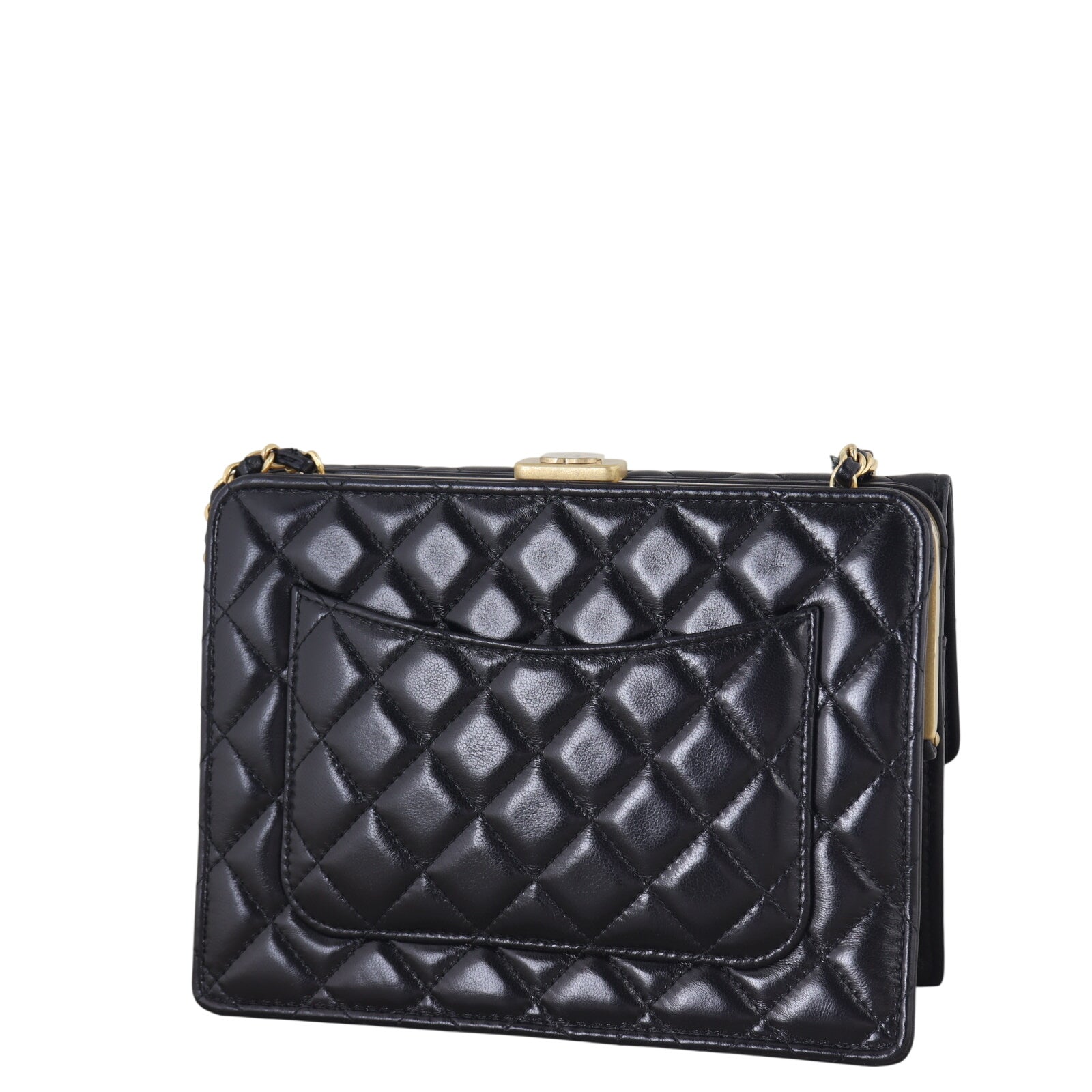 Chanel Quilted Frame Clutch Chain Bag