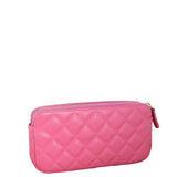 Chanel CC Double Zip Clutch with Chain