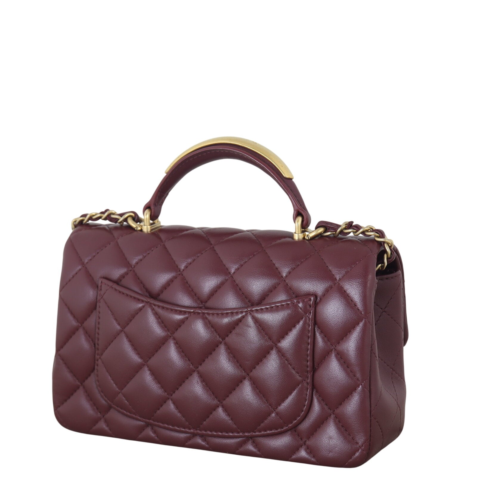 Chanel Classic Flap Mini Rectangular Top Handle Lambskin