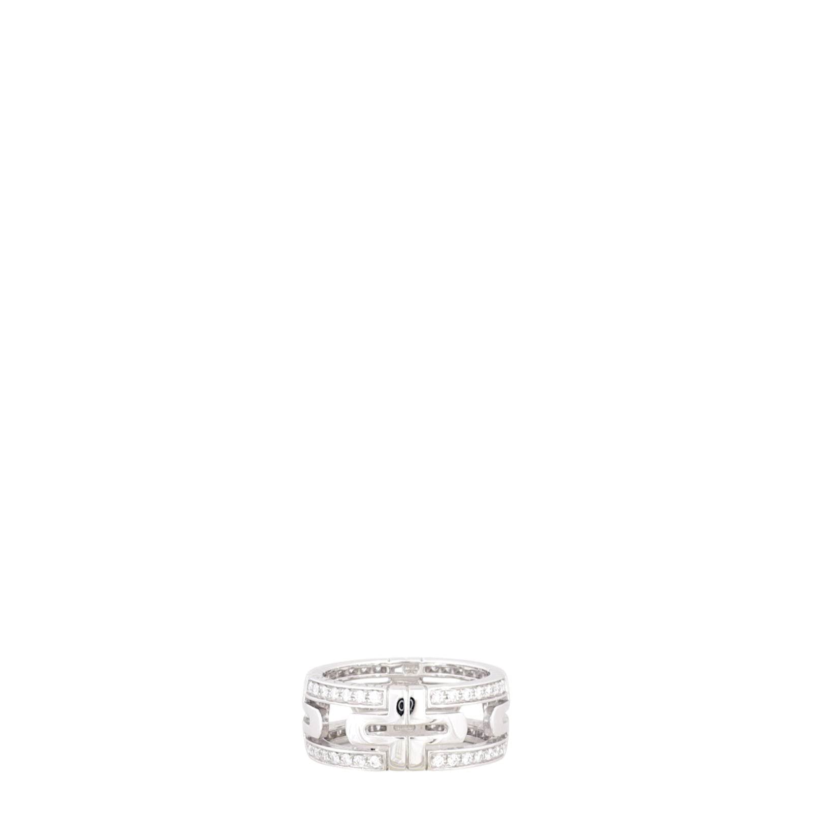 Bvlgari Parentesi 18k White Gold Diamond Ring