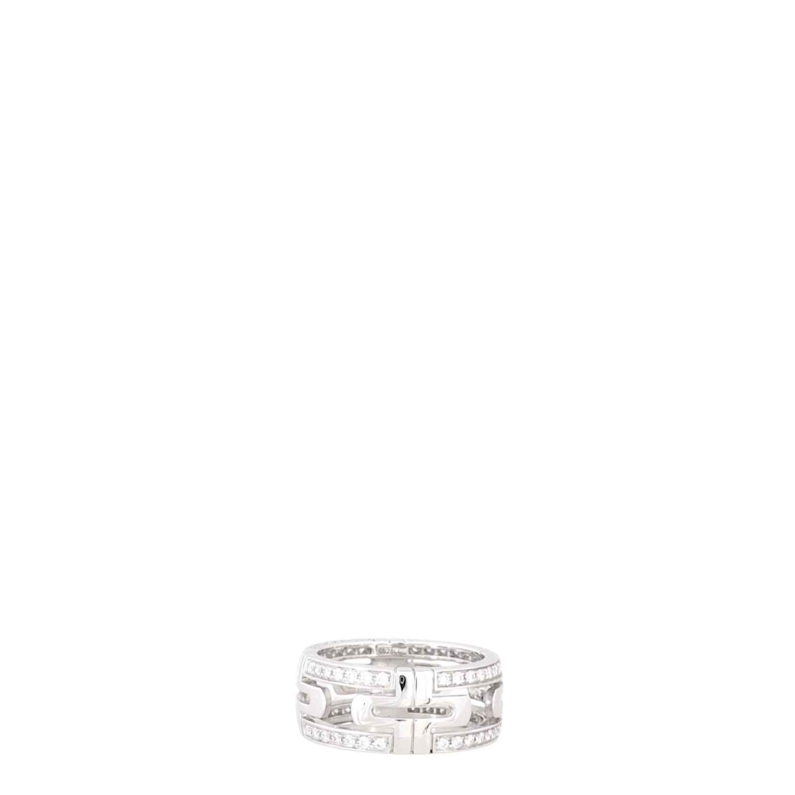 Bvlgari Parentesi 18k White Gold Diamond Ring