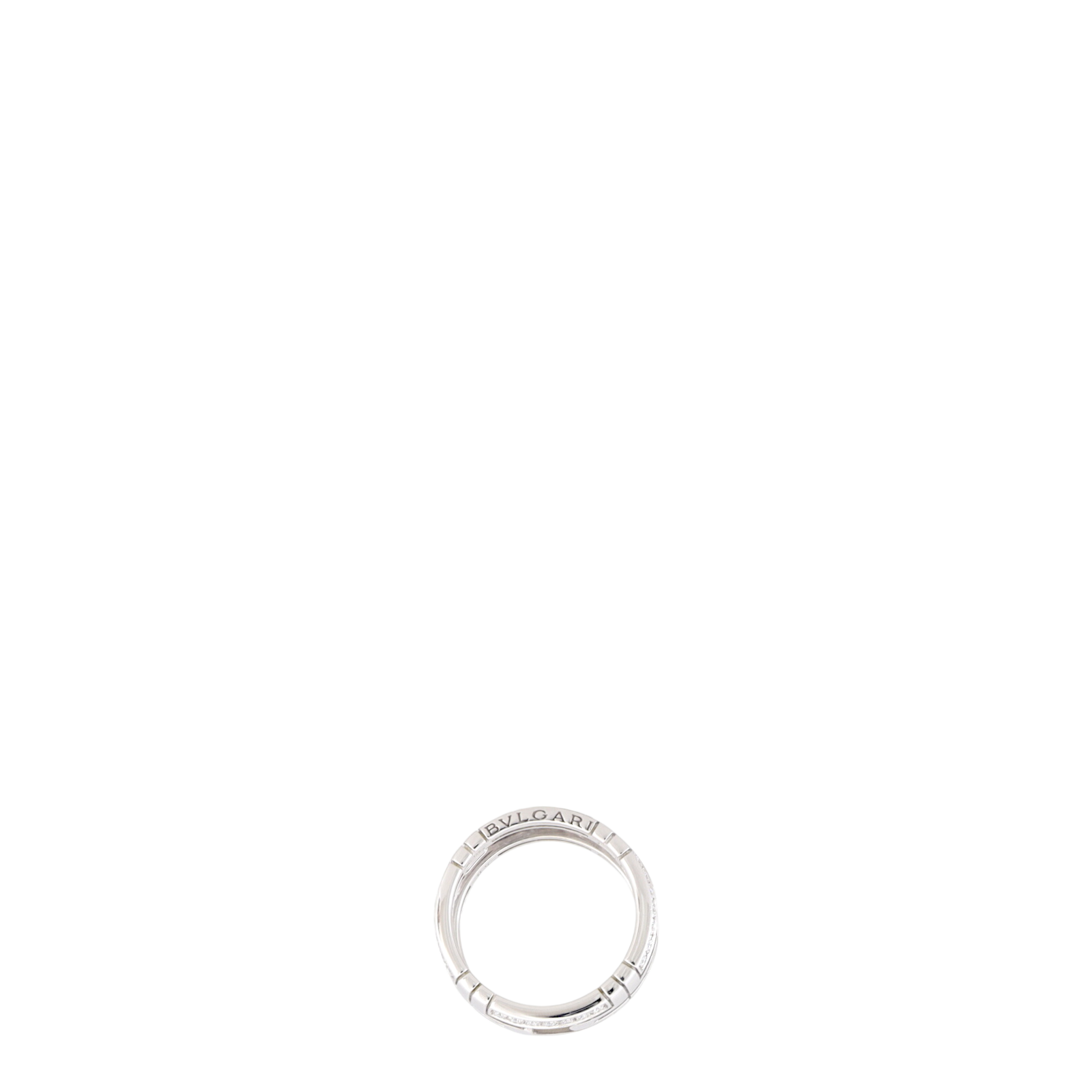 Bvlgari Parentesi 18k White Gold Diamond Ring
